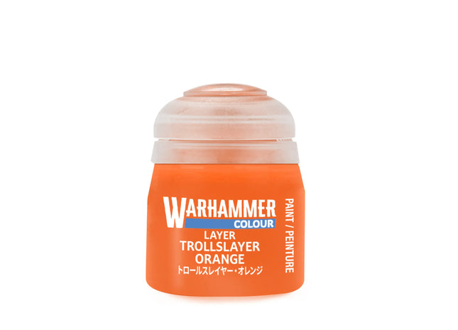 Gamers Guild AZ Citadel Warhammer Colour Paint: Layer - Troll Slayer Orange (12ml) Games-Workshop
