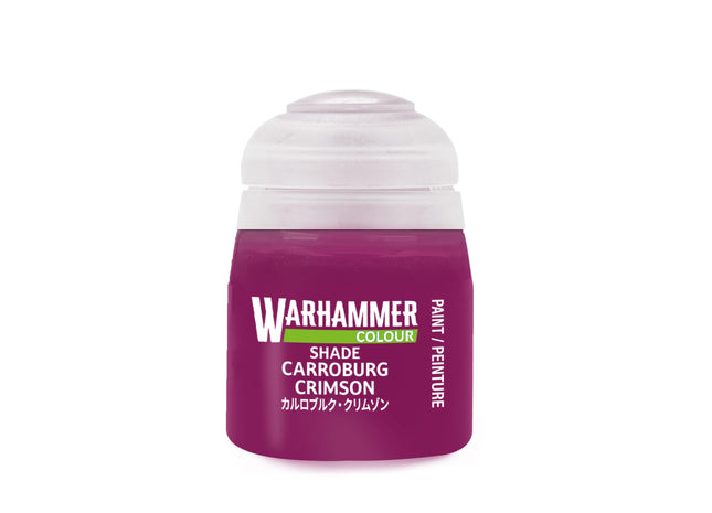 Gamers Guild AZ Citadel Warhammer Colour Paint: Shade - Carroburg Crimson (18ml) Games-Workshop