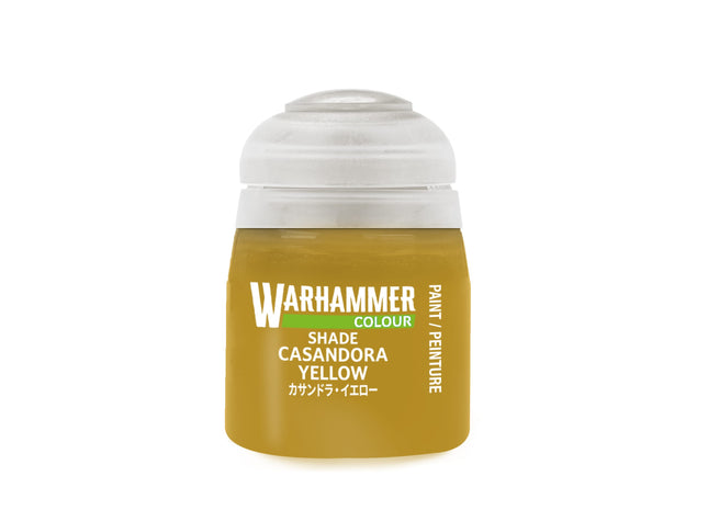 Gamers Guild AZ Citadel Warhammer Colour Paint: Shade - Casandora Yellow (18ml) Games-Workshop