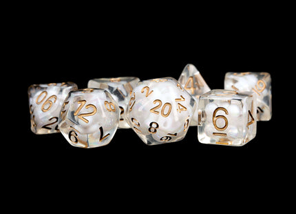 Gamers Guild AZ Clearance Clearance - 7-Die Set 16mm: Pearl - Copper Numbers - Black Friday Clearance