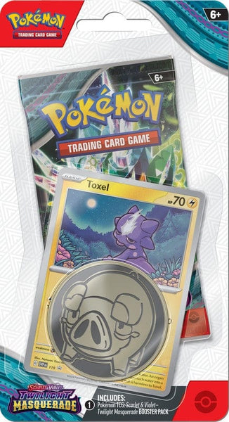 Pokemon Scarlet & Violet 6 Twilight Masquerade Checklane Blister - Toxel   Gamers Guild AZ