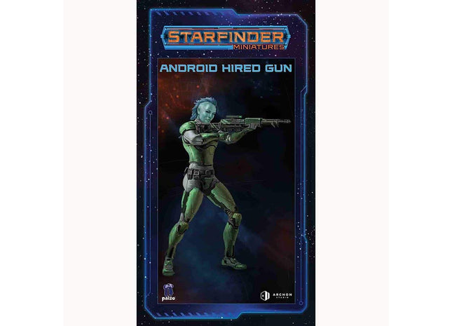 Gamers Guild AZ Clearance Starfinder Masterclass Miniatures - Android Hired Gun - Black Friday Discontinue