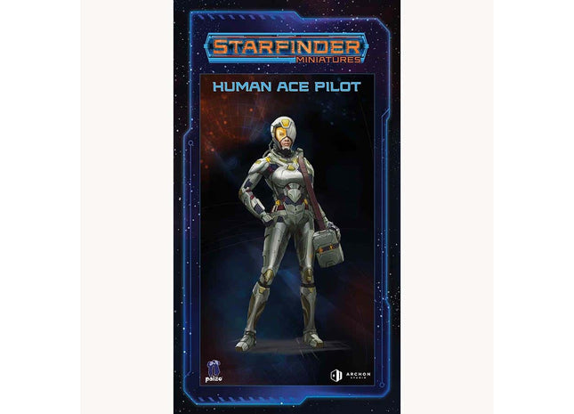 Gamers Guild AZ Clearance Starfinder Masterclass Miniatures - Human Ace Pilot - Black Friday Discontinue