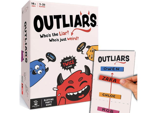 Gamers Guild AZ Confident Games Outliars (Pre-Order) Asmodee