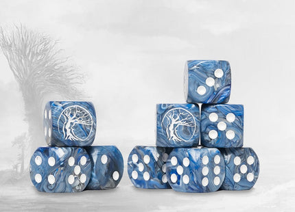 Gamers Guild AZ Conquest Conquest: Nords Logo on Navy Marbled Dice (Pre-Order) Baron of Dice