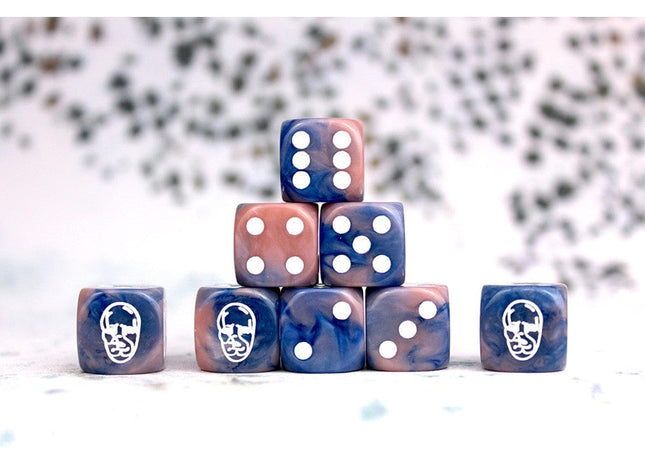 Gamers Guild AZ Conquest Conquest: Spires Faction Dice On Dark Blue Swirl Para-Bellum Games