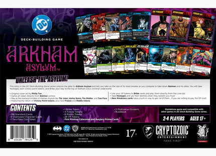 Gamers Guild AZ Cryptozoic DC Deck-Building Game: Arkham Asylum (Pre-Order) Southern Hobby