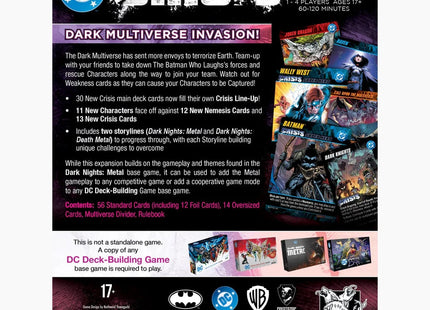 Gamers Guild AZ Cryptozoic DC Deck-Building Game: Crisis Pack 5 - Death Metal (Pre-Order) Southern Hobby