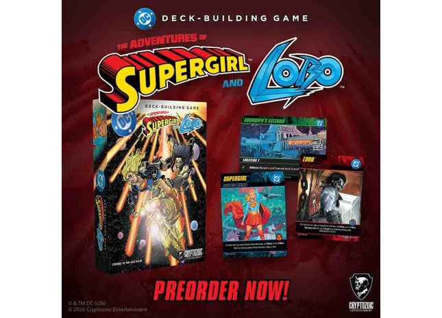 Gamers Guild AZ Cryptozoic DC Deck-Building Game: The Adventures of Supergirl and Lobo (Pre-Order) GTS