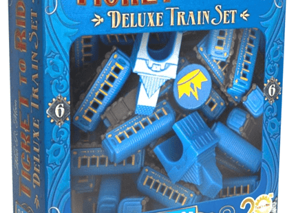 Gamers Guild AZ Days of Wonder Ticket To Ride: 20th Anniversary Deluxe Train Set - Blue Asmodee