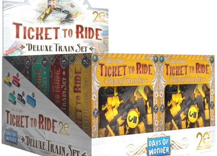 Gamers Guild AZ Days of Wonder Ticket To Ride: 20th Anniversary Deluxe Train Set Display (Pre-Order) Asmodee