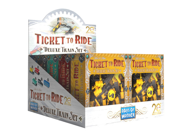 Gamers Guild AZ Days of Wonder Ticket To Ride: 20th Anniversary Deluxe Train Set Display (Pre-Order) Asmodee