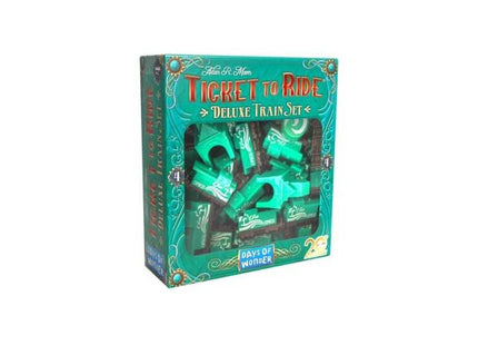 Gamers Guild AZ Days of Wonder Ticket To Ride: 20th Anniversary Deluxe Train Set -  Green Asmodee