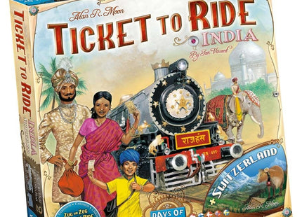 Gamers Guild AZ Days of Wonder Ticket to Ride Map Collection 2: India & Switzerland ACD Distribution