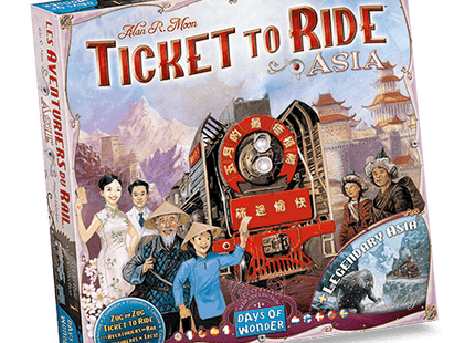 Gamers Guild AZ Days of Wonder Ticket to Ride Map Collection: Volume 1 - Asia & Legendary Asia Asmodee