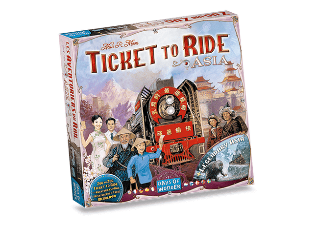 Gamers Guild AZ Days of Wonder Ticket to Ride Map Collection: Volume 1 - Asia & Legendary Asia Asmodee