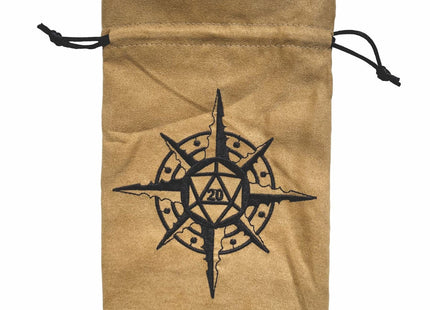 Gamers Guild AZ Dice Bag Black Oak Workshop: Dice Bag - Compass d20 Black Oak Workshop