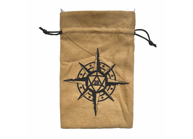 Gamers Guild AZ Dice Bag Black Oak Workshop: Dice Bag - Compass d20 Black Oak Workshop