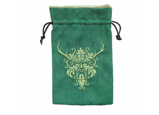 Gamers Guild AZ Dice Bag Black Oak Workshop: Dice Bag - Green Man Black Oak Workshop