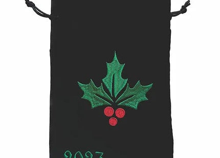 Gamers Guild AZ Dice Bag Black Oak Workshop: Dice Bag - Holly Sprig (2023 Limited Edition) Black Oak Workshop