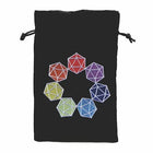 Gamers Guild AZ Dice Bag Black Oak Workshop: Dice Bag - Rainbow d20 Black Oak Workshop