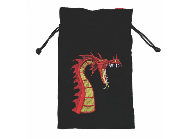 Gamers Guild AZ Dice Bag Black Oak Workshop: Dice Bag - Red Dragon Black Oak Workshop