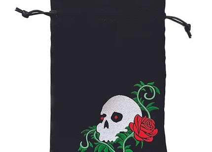 Gamers Guild AZ Dice Bag Black Oak Workshop: Dice Bag - Skull & Rose Black Oak Workshop