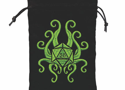 Gamers Guild AZ Dice Bag Black Oak Workshop: Dice Bag - Tentacle d20 Black Oak Workshop