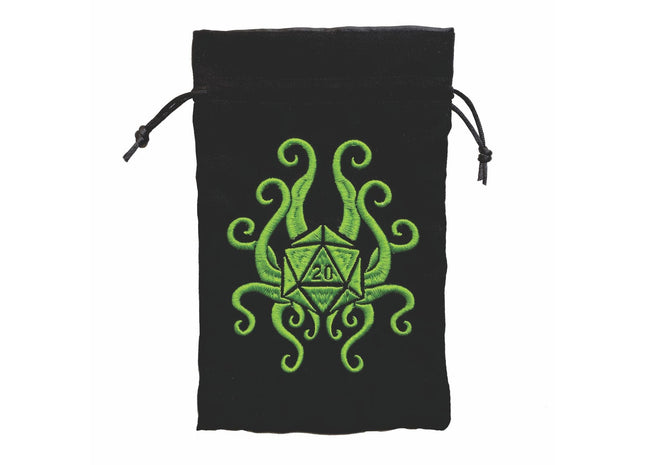 Gamers Guild AZ Dice Bag Black Oak Workshop: Dice Bag - Tentacle d20 Black Oak Workshop