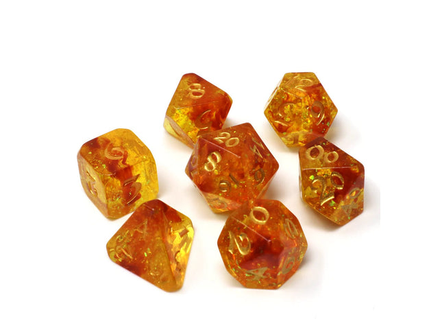 Gamers Guild AZ Die Hard Die Hard Dice - 7 piece Set - Autumn Court Die Hard