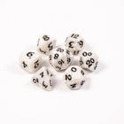 Gamers Guild AZ Die Hard Die Hard Dice - Elessia Essentials - White with Black Discontinue