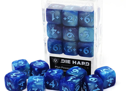 Gamers Guild AZ Die Hard Die Hard Dice: MtG Spindown Counters - Plus Power Pack - Blue Die Hard