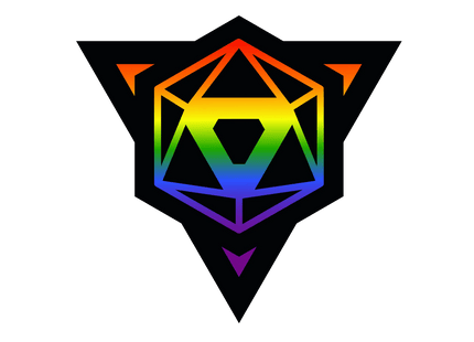 Gamers Guild AZ Die Hard Die Hard Dice Pride Sticker - Rainbow Die Hard
