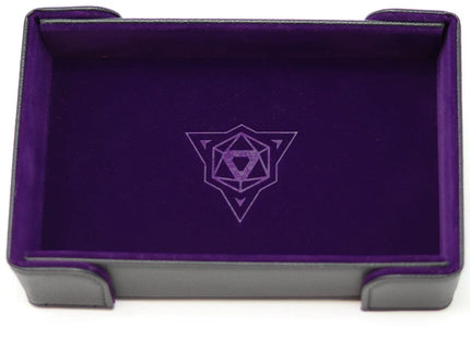 Gamers Guild AZ Die Hard Die Hard Dice Tray: Magnetic Rectangle Tray - Purple Velvet Die Hard