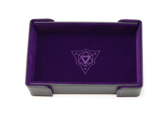 Gamers Guild AZ Die Hard Die Hard Dice Tray: Magnetic Rectangle Tray - Purple Velvet Die Hard
