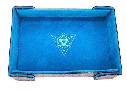 Gamers Guild AZ Die Hard Die Hard Dice Tray: Magnetic Rectangle Tray - Teal Velvet Die Hard