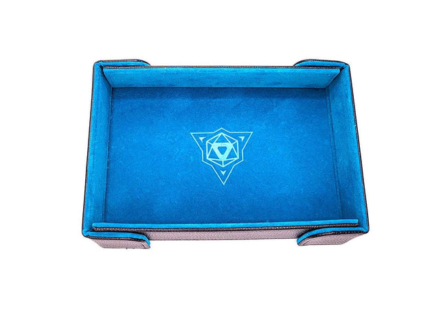Gamers Guild AZ Die Hard Die Hard Dice Tray: Magnetic Rectangle Tray - Teal Velvet Die Hard