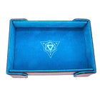 Gamers Guild AZ Die Hard Die Hard Dice Tray: Magnetic Rectangle Tray - Teal Velvet Die Hard