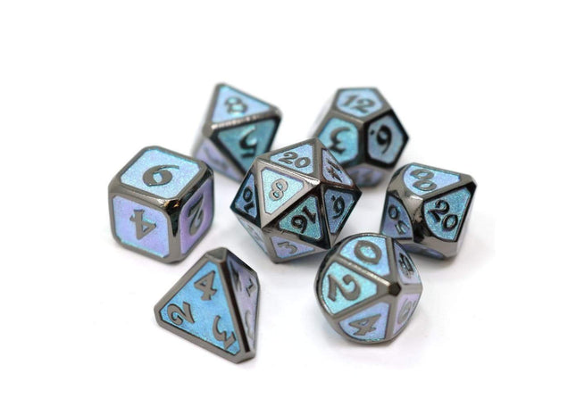 Gamers Guild AZ Die Hard Die Hard Metal Dice - 7-piece Set - Dreamscape Winters Embrace Die Hard