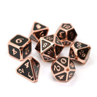 Gamers Guild AZ Die Hard Die Hard Metal Dice - 7-piece Set - Mythica Copper Onyx - Black Friday Discontinue