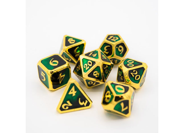 Gamers Guild AZ Die Hard Die Hard Metal Dice - 7-piece Set - Mythica Dark Arts Contagion Die Hard