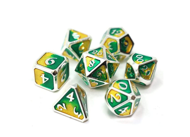 Gamers Guild AZ Die Hard Die Hard Metal Dice - 7 piece Set - Spellbinder Basilisk Die Hard