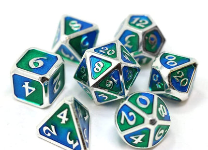 Gamers Guild AZ Die Hard Die Hard Metal Dice - 7 piece Set - Spellbinder Gaia - Black Friday Discontinue