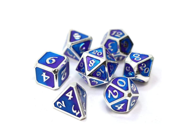Gamers Guild AZ Die Hard Die Hard Metal Dice - 7 piece Set - Spellbinder Nightfall - Black Friday Discontinue