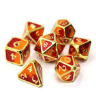 Gamers Guild AZ Die Hard Die Hard Metal Dice - 7 piece Set - Spellbinder Phoenix - Black Friday Discontinue