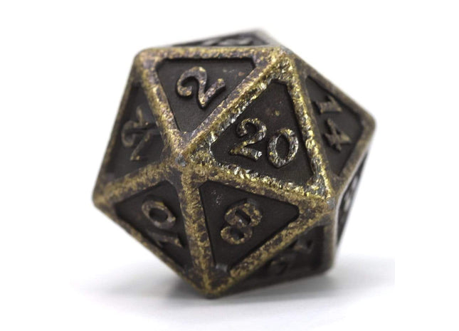 Gamers Guild AZ Die Hard Die Hard MTG Count Down Die - Mythica Dark Gold Die Hard
