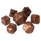 Gamers Guild AZ Die Hard DOTS Braille Acrylic Dice: Molten Bronze (7pc) (Pre-Order) ACD Distribution