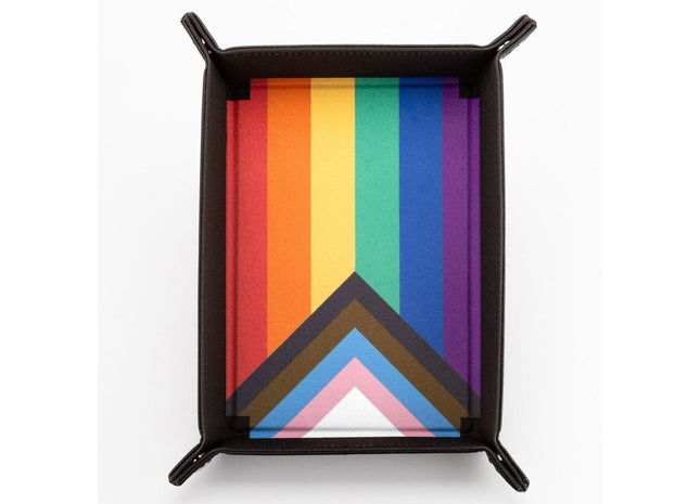 Gamers Guild AZ Die Hard Folding Dice Tray: Fanroll - Pride - Rainbow Flag ACD Distribution