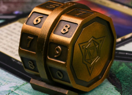 Gamers Guild AZ Die Hard LifeLink Counter - Battleworn Gold Die Hard