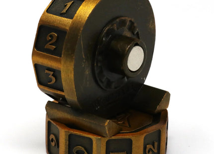 Gamers Guild AZ Die Hard LifeLink Counter - Battleworn Gold Die Hard